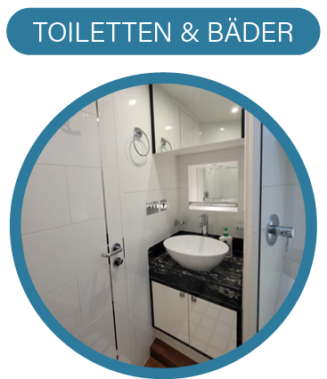 Yacht Toiletten und Bäder